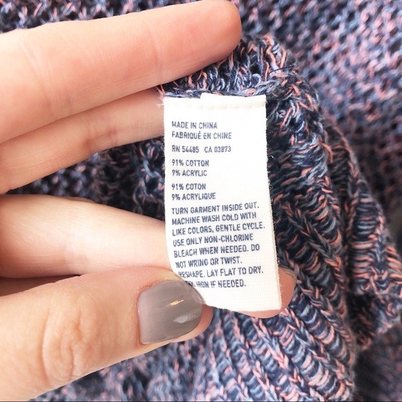 American Eagle Long Knit Sweater Blue/Purple L - Picture 5 of 7